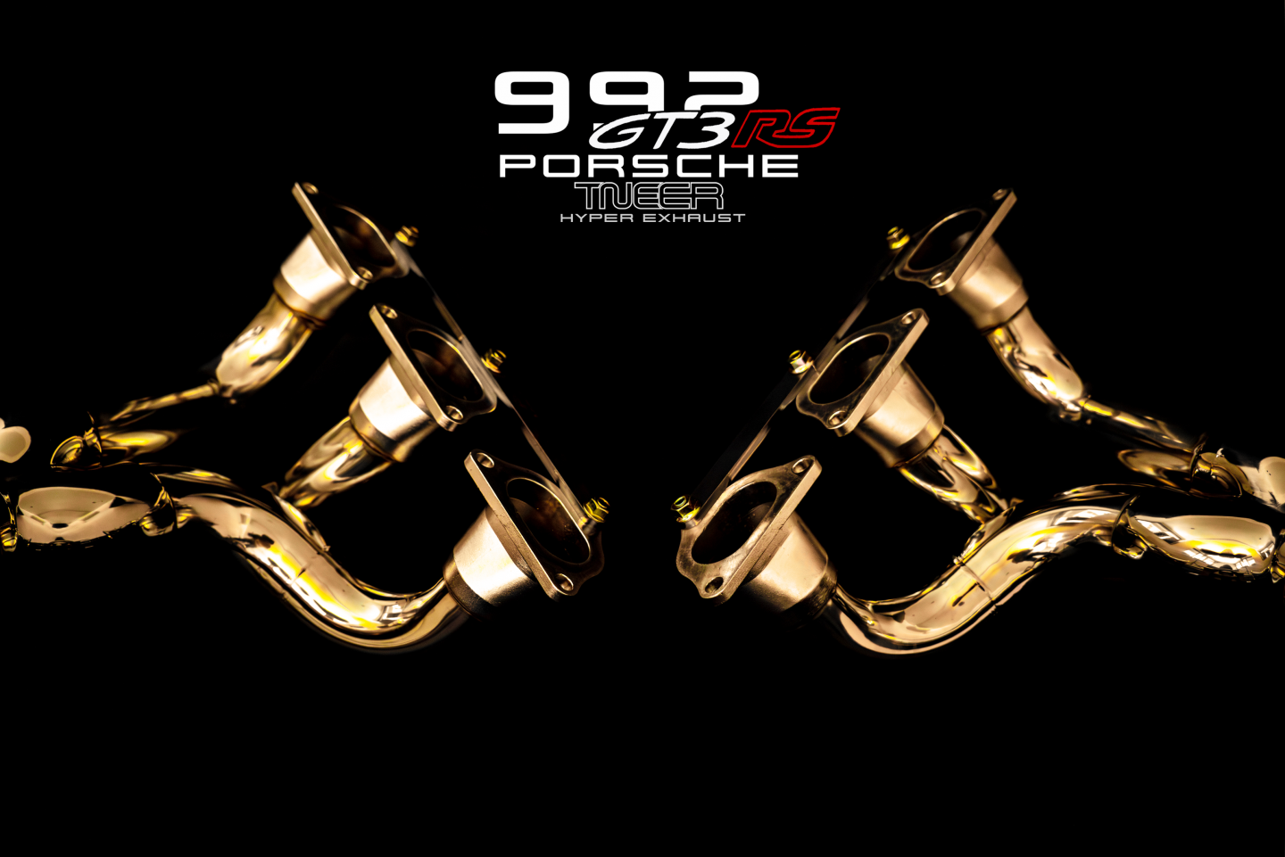 992 GT3 RS Catless Header - Flash Gold